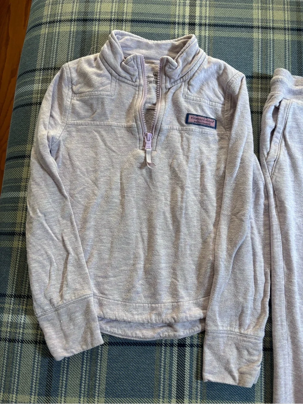 Vineyard Vines Girls DreamCloth Quarter Zip & Jogger Set Size 5